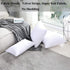 Home Brilliant Oblong Throw Pillow Covers 12x20 Striped Corduroy Rectangle for Spring Decor, Pure White