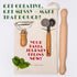 Set Set DIY Pasta Making Kit | Gourmet Pasta | All-in-One with Rolling Pin, Cutting Wheel, Ravioli Stamp, Spices