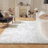 Ashler Fluffy Shaggy Faux Fur Rug, Ultra Soft 3 x 5 Feet Rectangle, White Fuzzy Rug, Machine Washable, Nursery Decor