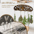 MOASIOP 11 Herb Drying Rack - Wall Mounted Tree Design Holds Bouquets, Space Saving Kitchen Herb & Flower Dryer, Rustic