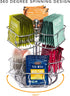 Sorbus Tea Bag Spinning Carousel, 2 Tier Countertop Organizer for Up to 60 Large Tea Bags
