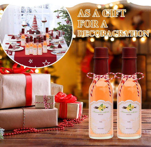 Encheng 5oz Woozy 5oz Set 35 Hot Sauce Bottles with Lids,Clear Bottles with Shrink Capsules,Small Wine Making Bottles