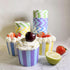 100pcs Premium Greaseproof Cupcake Paper Liners - Random Colorful, No Muffin Pan Needed for Cupcakes