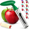 Zulay Premium Apple Corer, Easy to Use Durable Remover for Pears, Bell Peppers, and Apples - Stainless Steel Green