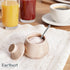 3 Inch Counter, 3 OZ Marble Salt Cellar with Lid Beige Handmade Salt Box, Seasoning Container & Spice Jar with Spoon