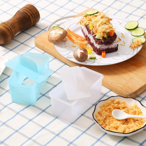 RC Non Stick Musubi Maker Press, BPA Free Sushi Making Kit, Non-Toxic Onigiri Mold for Hawaiian Spams Musubi (White)