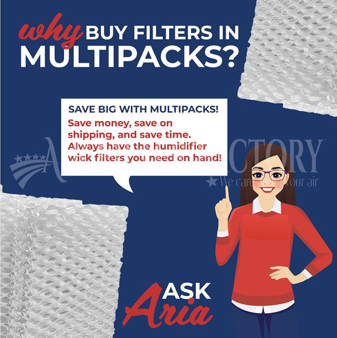 Air Filter Factory Replacement - Kenmore 154120 Humidifier Wick Filter