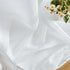 HLC.ME 2 Piece Semi Sheer Voile Short Window Curtain Drapes, Grommet Panels for Small Windows (54" W x 54" L, White)