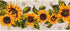 DII Spring & Summer Table Runner, 14x108, Rustic Sunflowers Print Table Top Décor Collection