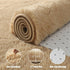 Fluffy Runner Rug 2x6 - Beige Washable Hallway Area Rugs for Bedroom Living Room Kitchen with Non Slip Backing