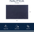 Nautica 100% Cotton Kitchen Towels Set of 3 | 18" X 28" Navy/White Stripe Super Absorbent Dish Towels for Drying Dishes