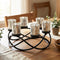 Seraphic Iron Round Table Decor Christmas Centerpiece Decorations Candle Holder for Weddings,