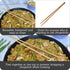 IMUSA 4 Pack Bamboo Cooking Chopsticks, 13.5", Brown