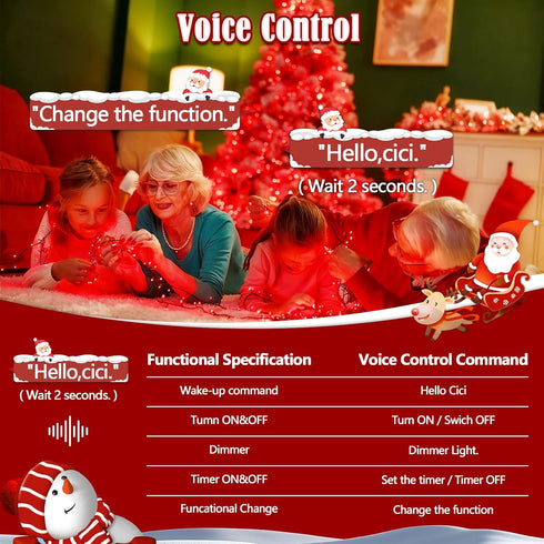 2026 88ft 240LED 12Modes, 7Voice Commands New Voice Control Smart Valentine String Lights Outdoor/Indoor | String