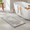 Madison Park Evan 100% Cotton Bathroom Rug, Non-Slip Backing, Luxurious Tufted Plush Bath Mat, 24x72, Grey