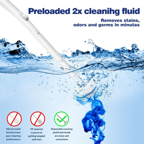 70 1 Pack. Disposable Toilet Brush with Toliet Wand Refills, Toilet Brush and Holder, Wall-Mounted Toilet Bowl Wand