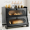 Bread Box,Extra Large 2-Tier Bamboo Bread Box for Kitchen Countertop,Bread Storage Container