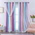 XiDi Pink and Purple Curtains 84 Inches Long for Girls Bedroom 2