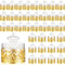 Cunhill 36 Pcs Mini Candy Bottles Mini Plastic Jars with Lids Small