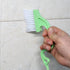 Slick Window Track Cleaning Brush, 2 Pack - Window Groove Cleaner Tool for Gap Cleaning, Orange/Green