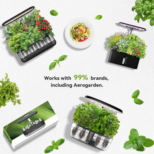 18-Pod 350+ inbloom Herb Seed Pod Kit Compatible with AeroGarden, Ahopegarden, Gardencube Hydroponic Garden with Seeds: