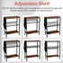 3 Yusong Small Narrow Side Table for Small Spaces, Slim End Table with Storage Bag, Sofa Snack Table with Adjustable