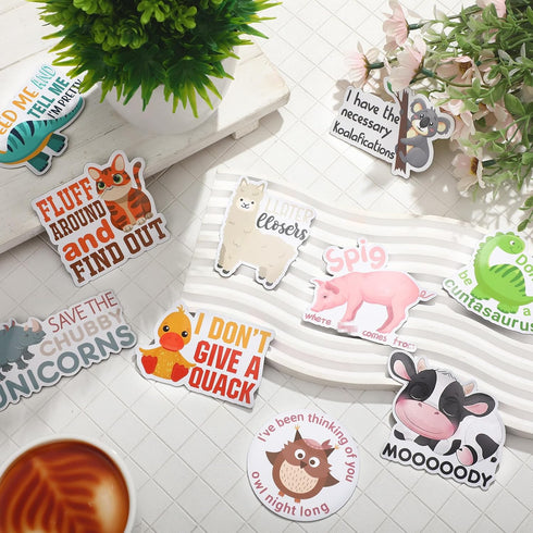 16 Pcs Funny Cute Adult Fridge Magnets, Animal Refrigerator Magnets for Home, Office, School, Cabinet