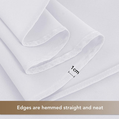 36x36 Inch sancua Small Square Tablecloths - White Table Cloth for Square or Round Tables, Washable Polyester Fabric