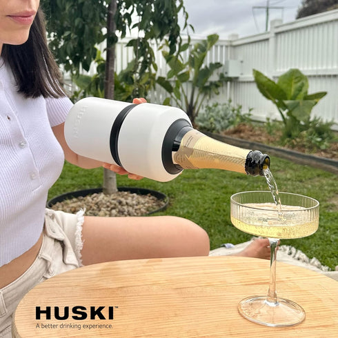 6 Huski Wine Chiller | Award Winning Iceless Design | Keeps Wine Cold up to Hours | Wine Accessory | Next Generation