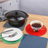 Trivets for Hot Pots and Pans, Decorative Silicone Hot Pads for Kitchen Counter, 4 pcs Square