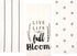 Sticky Toffee Cotton Flour Sack Kitchen Towels, 3-Pack – Stripe and Floral Print, 28x29 in, Soft & Absorbent