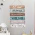6 Pieces Rustic Wall Hanging Plaque Sign, Inspirational Wall Art, Farmhouse Wooden Door Signs with Motivational Quotes