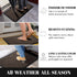 Yimobra Sturdy Door Mat, Heavy Duty Welcome Mats for Home Entrance, Weather Resistant, Easy Clean, 29.5 x 17