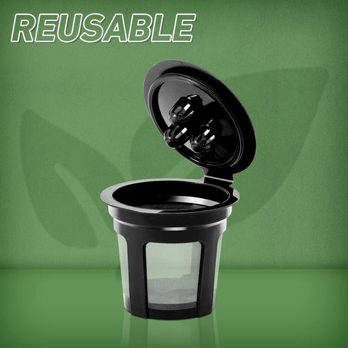 Reusable Coffee Filter for Ninja Dual Brew Coffee Maker, 3 Pack K Cup Pods and 2 Pack Filter for Ninja CFP301
