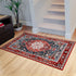 YJ.GWL Area Rug 2x3, Washable Small Entryway Rug, Non-Slip Non-Shedding Low-Pile Floor Carpet, Red
