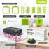 Yusshn Chopper,12-in-1 7 Vegetable Multifunctional Food Chopper,Professional Onion Chopper with Blades,Vegetable Cutter