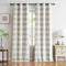 Buffalo Plaid Full Blackout Window Curtains 84 Inches Long Checkered Grommet Panels