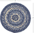 VHC Brands Great Falls Blue Trivet Hot Pad for Pots and Pans, Round Circle, 8 Inches
