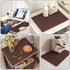 Set 2,15.7" 15.7" DAWNTREES Night Stand Covers of x Small Bedside Table Cloth,Waterproof and Anti Slip,Nightstand Mat