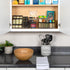 Richards 3 Tier Medicine Cabinet Organizer - Clear Plastic Makeup & Spice Rack for Bathroom Counter, 10" x 4" x 9"