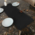 36 Inches 13x36 Inchs Small Solid Black Farmhouse Scalloped Table Runner Washable Polyester Cute Everyday Decorative