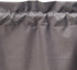 ECLIPSE Kendall Modern Scalloped Valance Rod Pocket Window Curtain for Kitchen or Bathroom, 42" x 18", Charcoal