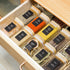 8 oz 16Pack, Set, ComSaf Spice Jars with Labels Small Spice Containers Starter Glass Seasoning Jars with Lids, Square