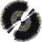 2 Pieces Feather Hand Fan Embroidered Flower Marabou 1920s for Costume Party Dancing Photoshoot Wedding Decor