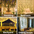 suddus 200 LED Curtain Lights for Bedroom, Fairy String Lights Indoor Outdoor for Christmas, Party Decor