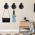 Industrial Pipe Hooks 3 Pack, Heavy Duty Wall Mounted Robe Towel Hook, Rustic Coat Hanger Hat Holder