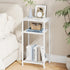29.1" HET003WT1 Heybly Small Side Table, Tall End Table with Adjustable Shelf, Telephone Table, Nightstand, Accent