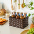 GRANNY SAYS Wicker Utensil Holder Organizer with Handle, Flatware Caddy for Kitchen, Holds Forks, Knives, Spoons,