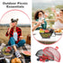 MAQUITA 2 Pcs Summer Mesh Fruit Basket with Lid, Protective Countertop Wire Fruit Bowl for Kitchen