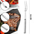 Two Pronged Fork Tine Elite - 11 Inch Kitchen Forks Carving Fork for Meat Stainless Steel Kitchen Utensils Meat Fork Carving Granny Fork - Meat Forks for Cooking Serving Forks Large for Meat by ZOKLU